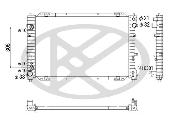 pl061556 Koyorad Радіатор охолодження двигуна