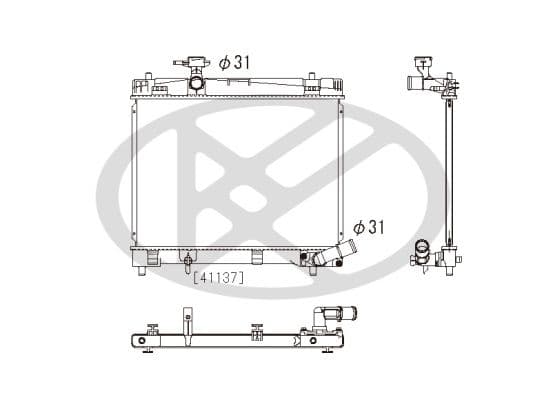 pl012628 Koyorad Радіатор охолодження двигуна