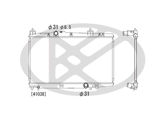 pl011929 Koyorad Радіатор охолодження двигуна для Toyota Yaris