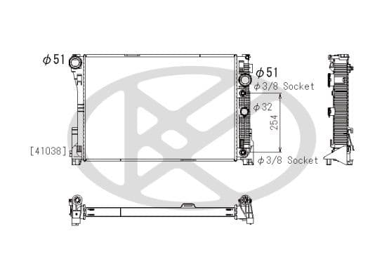pl412485 Koyorad Радіатор охолодження двигуна
