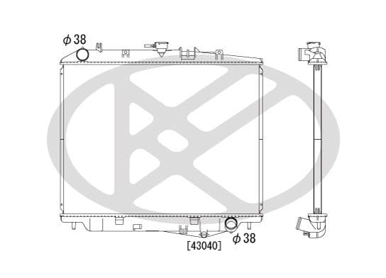 pl051199r Koyorad Радіатор охолодження двигуна для Isuzu Trooper
