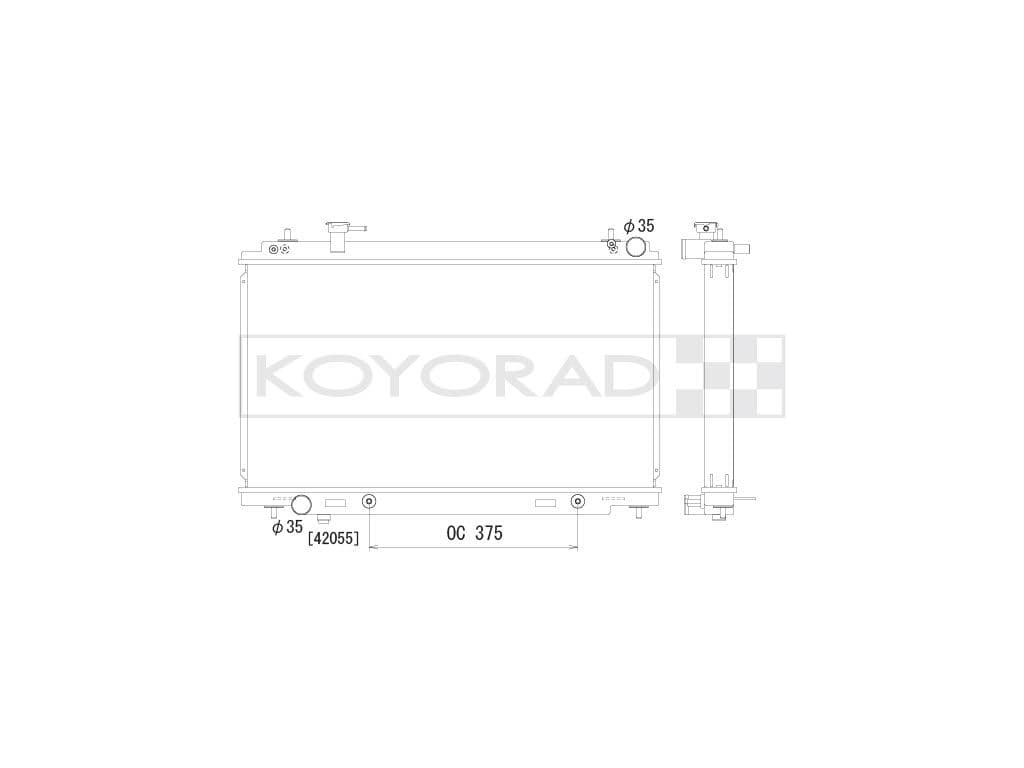 kl021569r Koyorad Радіатор охолодження двигуна для Nissan 350 Z