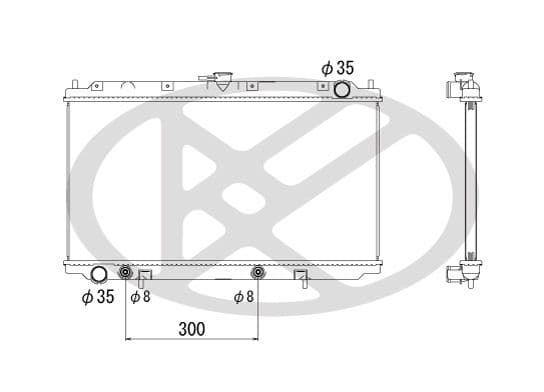 pl021185 Koyorad Радіатор охолодження двигуна для Nissan Primera