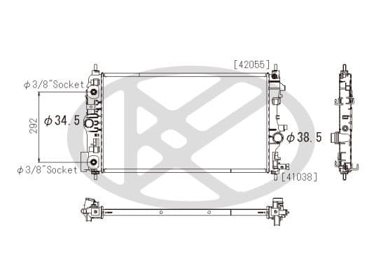 pl462708 Koyorad Радіатор охолодження двигуна