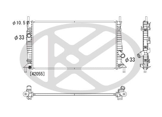 pl061816 Koyorad Радіатор охолодження двигуна
