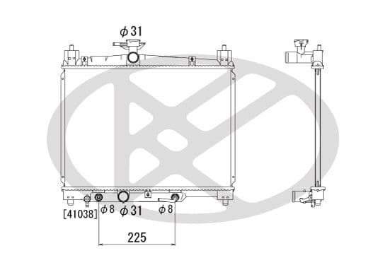 pl011606 Koyorad Радіатор охолодження двигуна для Toyota Yaris