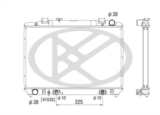 pl010762 Koyorad Радіатор охолодження двигуна для Toyota Town Ace