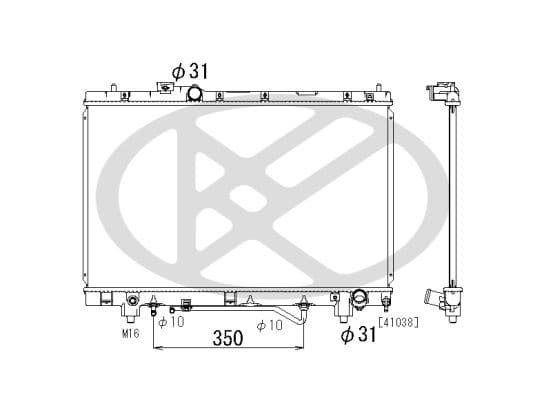 pl010981 Koyorad Радиатор охлаждения двигателя для Toyota Picnic