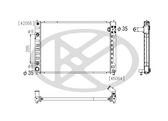 pl022505 Koyorad Радіатор охолодження двигуна для Infiniti M