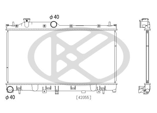 pl093220 Koyorad Радіатор охолодження двигуна для Subaru Outback