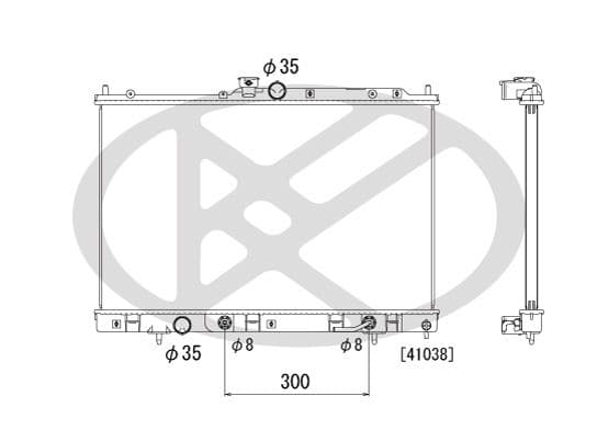 pl032014 Koyorad Радіатор охолодження двигуна для Mitsubishi Outlander