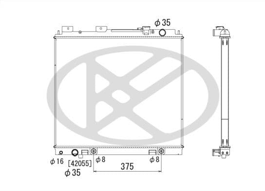 pl022793 Koyorad Радіатор охолодження двигуна