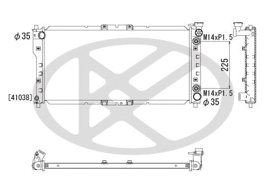 pl061211 Koyorad Радіатор охолодження двигуна