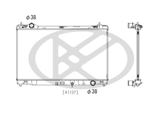pl013067 Koyorad Радиатор охлаждения двигателя для Lexus IS