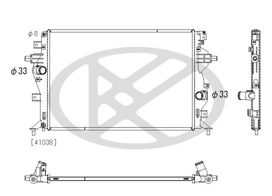 pl823454 Koyorad Радіатор охолодження двигуна