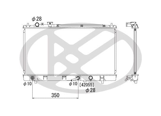 pl061572 Koyorad Радіатор охолодження двигуна для Mazda Premacy