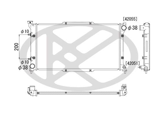 pl090501 Koyorad Радіатор охолодження двигуна для Subaru Legacy