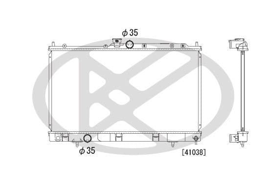 pl032011 Koyorad Радіатор охолодження двигуна для Mitsubishi Lancer