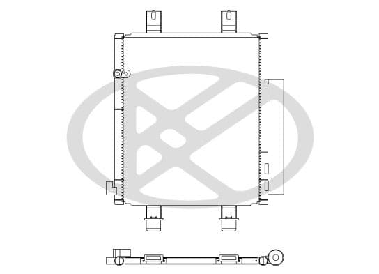 cd070396m Koyorad Радиатор кондиционера для Daihatsu Cuore