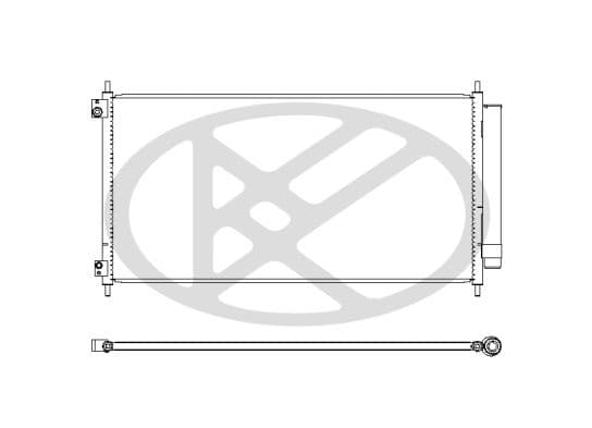 cd080435 Koyorad Радіатор кондиціонера для Honda City