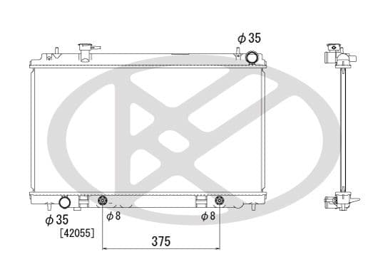 pl021569 Koyorad Радиатор охлаждения двигателя для Nissan 350 Z