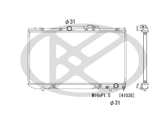 pl010348 Koyorad Радіатор охолодження двигуна