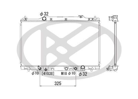 pl081222 Koyorad Радиатор охлаждения двигателя для Honda Stream