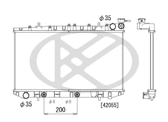 pl020319 Koyorad Радиатор охлаждения двигателя для Nissan Primera