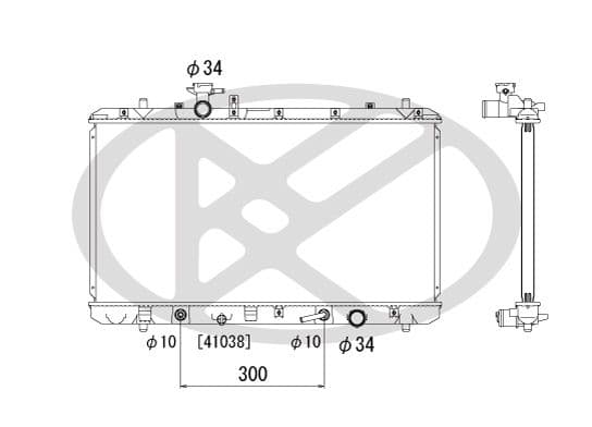 pl102035 Koyorad Радиатор охлаждения двигателя