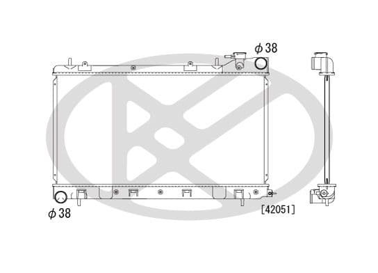 pl092215 Koyorad Радиатор охлаждения двигателя для Subaru Forester