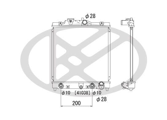 pl080293t Koyorad Радіатор охолодження двигуна