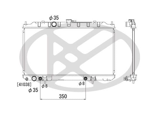 pl021522 Koyorad Радіатор охолодження двигуна для Nissan Primera
