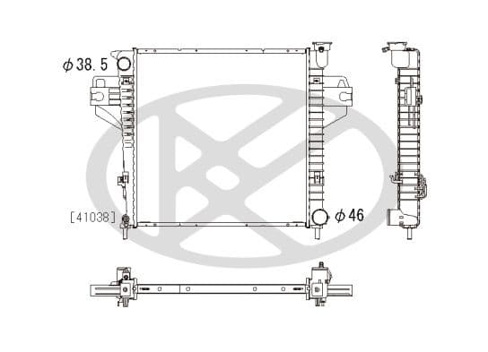 pl332690 Koyorad Радіатор охолодження двигуна для Jeep Cherokee