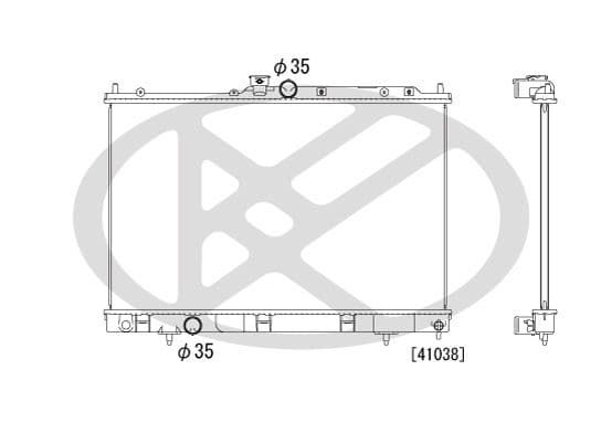 pl032012 Koyorad Радіатор охолодження двигуна для Mitsubishi Outlander