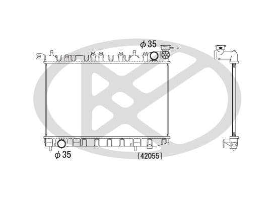 pl021099 Koyorad Радіатор охолодження двигуна для Nissan Almera