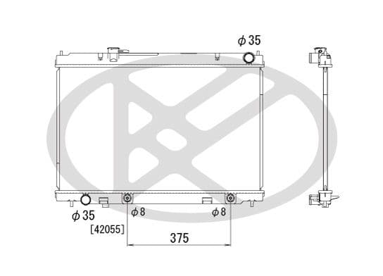 pl021792 Koyorad Радіатор охолодження двигуна для Infiniti M