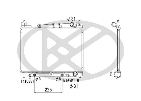 pl010863 Koyorad Радиатор охлаждения двигателя