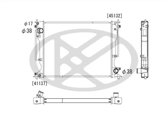 pl012906 Koyorad Радиатор охлаждения двигателя для Lexus IS