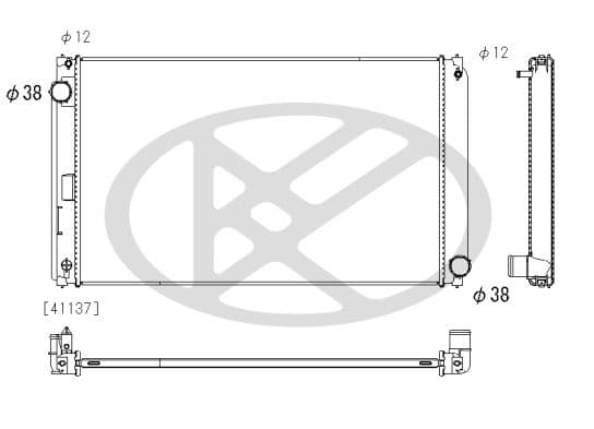 pl013166 Koyorad Радиатор охлаждения двигателя