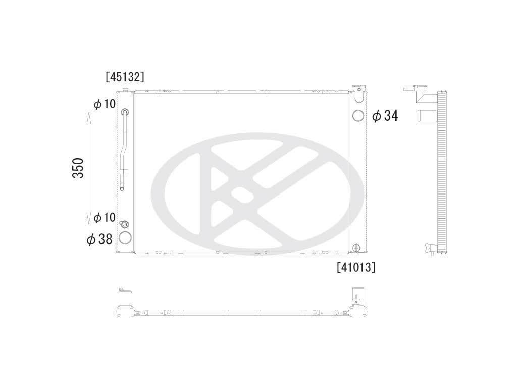aa010003 Koyorad Радіатор охолодження двигуна для Toyota Alphard