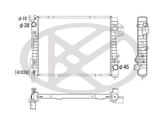 pl331727 Koyorad Радіатор охолодження двигуна для Dodge Ram