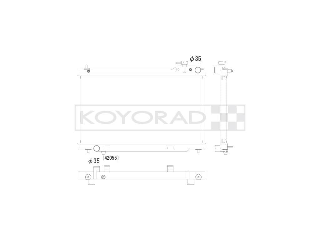 kv021634r Koyorad Радиатор охлаждения двигателя для Infiniti G35