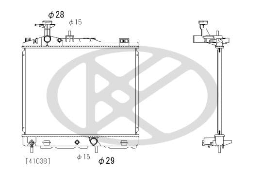 pl032980 Koyorad Радіатор охолодження двигуна для Mitsubishi Mirage