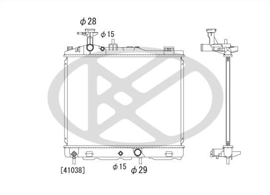 pl032866 Koyorad Радіатор охолодження двигуна для Mitsubishi Mirage