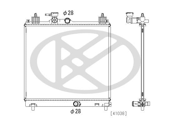 pl103289 Koyorad Радіатор охолодження двигуна для Suzuki Ignis