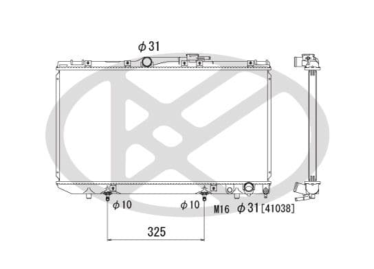 pl010349 Koyorad Радіатор охолодження двигуна для Toyota Caldina