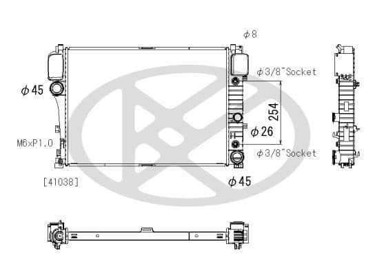 pl413081 Koyorad Радіатор охолодження двигуна