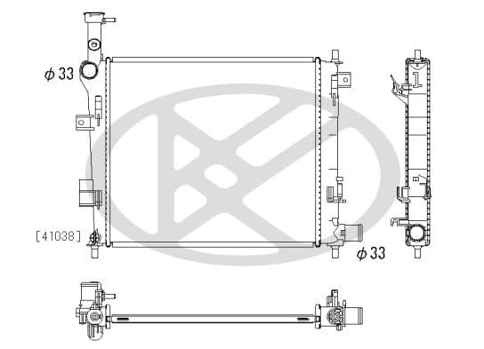 pl823158 Koyorad Радіатор охолодження двигуна для Kia Picanto