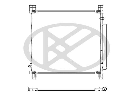 cd011050 Koyorad Радиатор кондиционера для Toyota Hilux