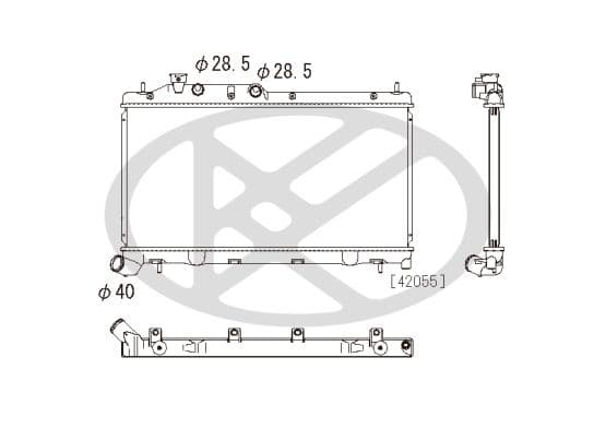 pl092627 Koyorad Радиатор охлаждения двигателя